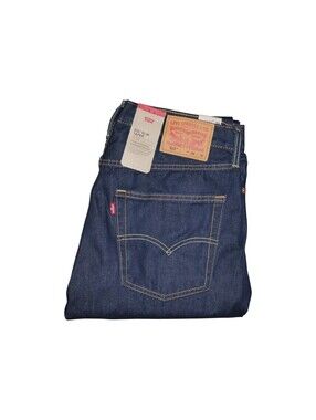 Levi's 512 Slim Taper Jeans Mens 36x30 Dark Wash Denim Gold Stitching NWT